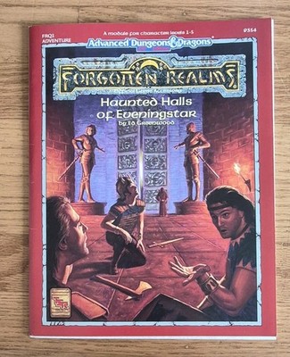 Advanced Dungeons & Dragons Forgotten Realms Haunted Halls 1992 TSR 9354 FRQ1