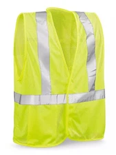 Class 2 Standard Hi-Vis Safety Vest - Lime, L/XL