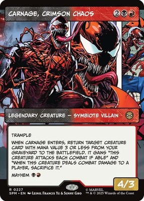 MTG Carnage, Crimson Chaos Showcase - Marvel's Spider-Man #227 | eBay