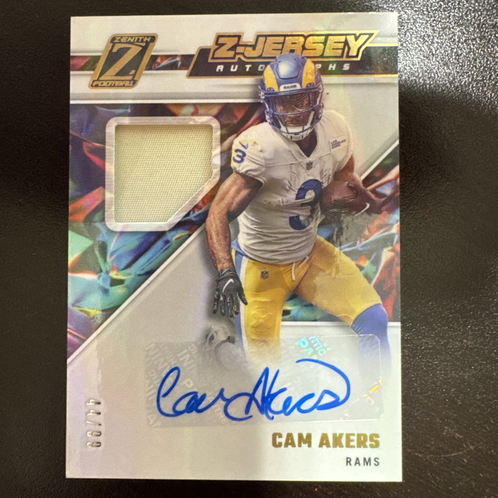2022 Zenith Cam Akers Z-Jersey /99 Los Angeles Rams RPA Rookie Patch Auto RC
