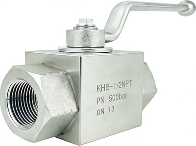 #ad 1 2quot; NPT 2 Way Hydraulic Ball Valve 7250 PSI High Pressure Shut Off KHB $26.88