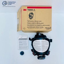3M 7800S-L Full Facepiece Silicone Reusable Respirator Mask Size: LARGE #New