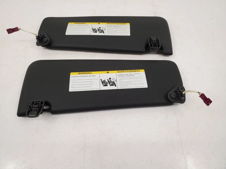 ✅ 07-13 原始设备制造商宝马 E92 M3 328 335 Coupe 司机乘客侧遮阳板黑色套装 — 第 4/4 张图片