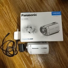 Panasonic HC-V480MS HD Digital Video Camera w/Battery Adapter Pouch Box Used