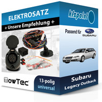 für Subaru Legacy Outback 11.1998-12.2003 Towtec E-Satz 13Polig Universell NEU