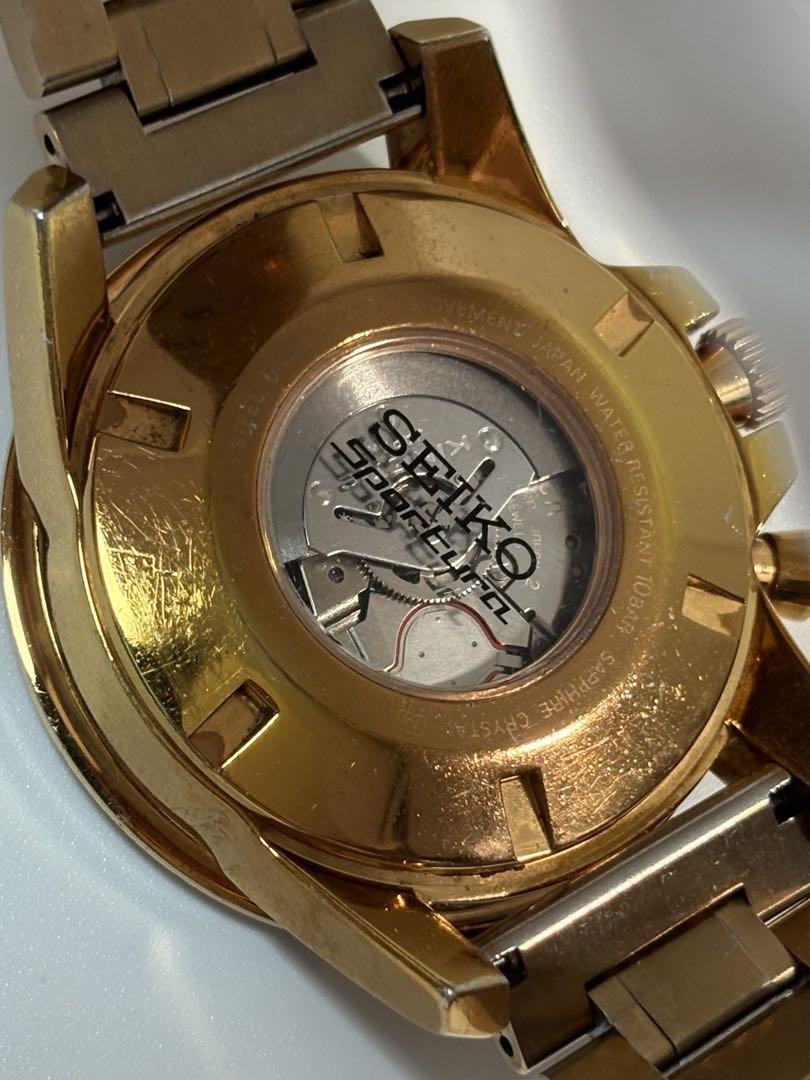 SEIKO スポーチュラ キネティック 5M85-0AA0 GMT ゴールド SEIKO スポーチュラ キネティック 5M85-0AA0 GMT ゴールド