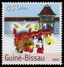 GUINEA BISSAU Mi 2372 - Chinese Lunar Year of the Dragon (pc33578)