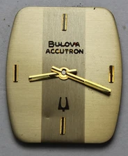 Bulova Accutron 26x22mm Watch DIAL w/ Hands - NOS - Vintage