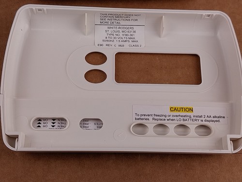 White-Rodgers 1F80-361 5+1+1 Day Programmable Thermostat - Picture 6 of 7