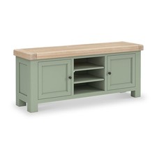 Roseland Furniture Penzance Sage & Oak 140cm TV Unit RRP £450