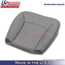 2004-2008 Fits Ford Econoline Van Leatherette Prf. Driver Bottom Seat Cover Gray