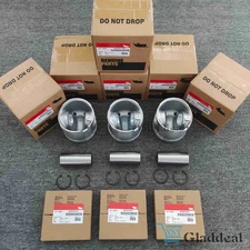 6× Piston kit with pin and ring for Cummins 6.7 QSB industrial performance STD