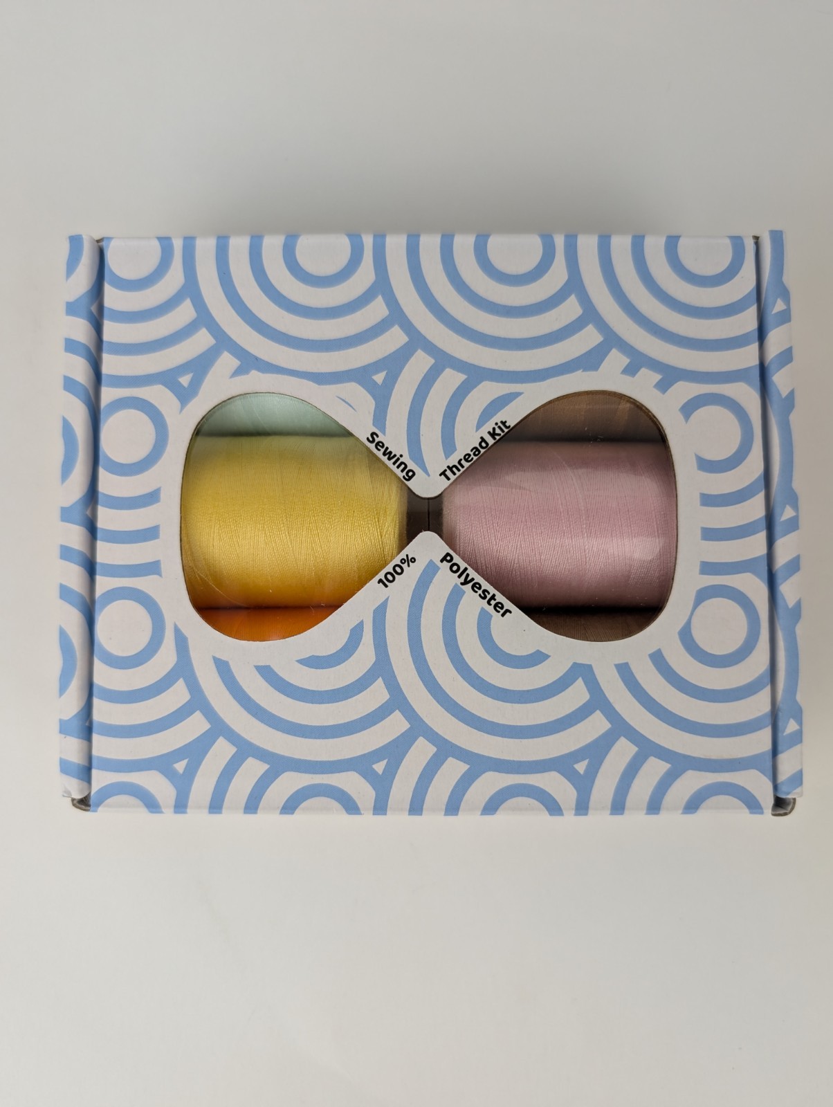 6 Big Spools 1000 Yards Each Multi Color Orange, Blue, Yellow, Browns, Pink