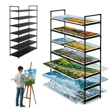 Art Drying Rack for Classroom, Largeand Lightweight 7-Tier with Removable Rac...