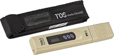 HM Digital TDS-3 Handheld TDS Meter With Carrying Case, 0 - 9990 ppm TDS Measure