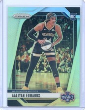 2024 Panini Prizm WNBA AALIYAH EDWARDS RC ROOKIE #70 SILVER PRIZM MYSTICS