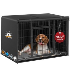 Zettum Dog Crate Cover 48 Inch - 600D Kennel Crate Covers for Dog Cage Waterp...