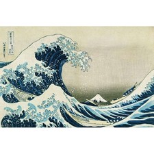 The Great Wave off Kanagawa Hokusai Japanese Art Poster Wall Decor No Frame