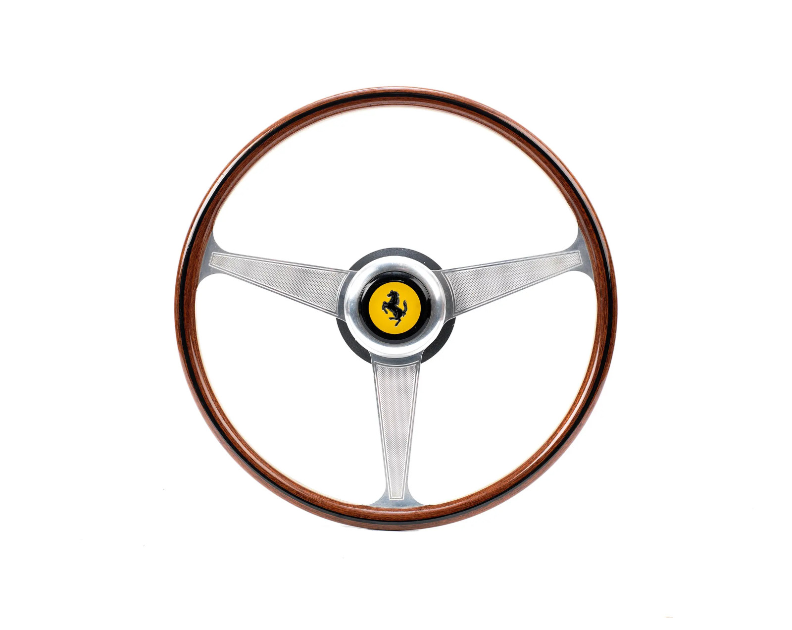 Ferrari | Daytona Three Spoke Wood Steering Wheel | Center Horn | Nardi | 1971