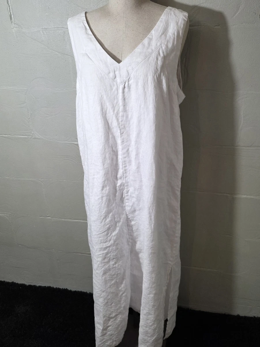 linen blend open back maxi dress Verlaine White Linen Blend Maxi Dress