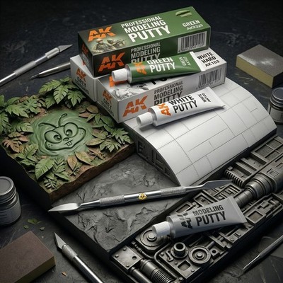 AK Interactive Modeling Putty Miniature Model Figure Paint Marker Acrylic Color
