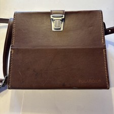 Vintage ORIGINAL Polaroid Land Camera Sx-70 Leather Case w/ Shoulder Strap