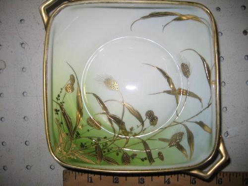 NIPPON HAND-PAINTED SQUARE TRINKET OR NUT BOWL VINTAGE 1891-1921 - Picture 2 of 5