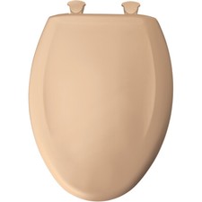 Bemis 1200SLOWT-213 Elongated Plastic Slow Close Toilet Seat Eljer PEACH BISQUE