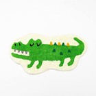 Green Crocodile Shaped Rug Cute Faux Animal Print Bathroom Rug Bath Mat Bath ...