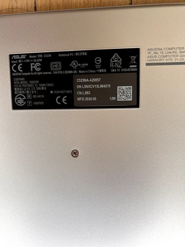 Asus C523NA 15.6" Chromebook 4 GB RAM 64GB Intel® Celeron® ChromeOS - Silver -17 - Picture 6 of 7