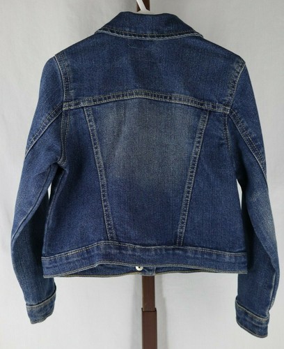 The Children's Place Girls Blue Medium Wash Denim Short Jean Jacket Size 4T - Picture 2 of 3
