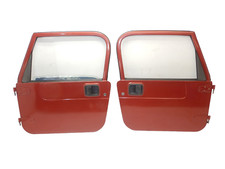Jeep Wrangler Tj 97-06 Oem Driver Passenger Maroon Full Hard Door Pair Freight