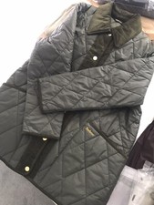 Ladies Barbour Highcliffe Quilted Jacket Sage Size 16 - 