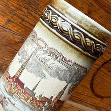 orig Gerzit Gerz Bierkrug 🍺 1/2 Liter Krug mit Hamburg Stadtpanorama 🌇