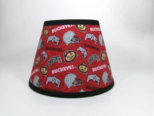 Ohio State University Buckeyes Helmet Fabric Lamp Shade Lampshade NCAA Handmade