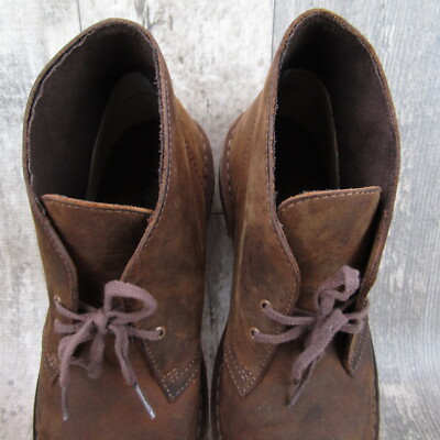 Clarks Boots Mens 9.5 M Bushacre 2 Chukka Boots Shoe Lace Up  display picture 1