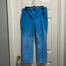  JAG  Pants Teal Aqua Women’s Size 10 Pull On Western Glove Works Slim Fit