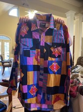 WRANGLER 16-34 X-LONG TAILS COWBOY CUT REGULAR FIT Aztec Cotton FREE SHIPPING