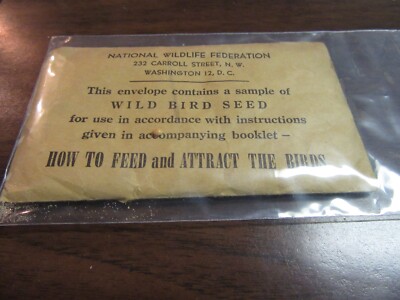 National Wildlife Federation, Wild Bird Seed Packet, 1937 National Jamboree? GA1