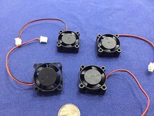 4 Pieces BXR 25mm x 25 x 10 Brushless Cooling Fan small micro Flow CFM 12V c11