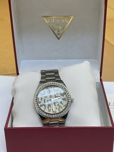New Authentic Authentic GUESS Women Silver Tone Stainless Steel Watch U10071L2 - 第 1/4 張圖片