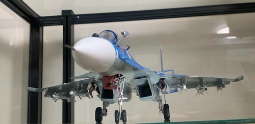 Gebauter & bemalter Kinetic 1/48 Su-33 Flanker D Russian Navy Fighter - Bild 7 von 9