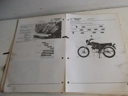 HONDA MB100 GENUINE HONDA WORKSHOP MANUAL - Picture 2 of 2