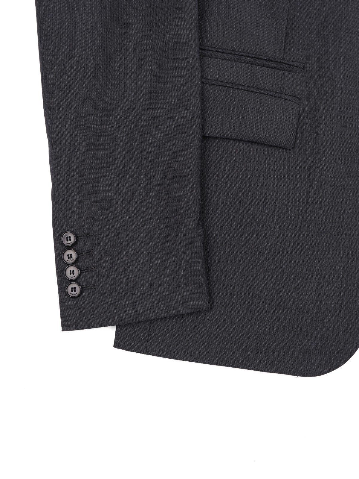 Recent Givenchy Paris Solid Grey Two Button Suit … - image 6