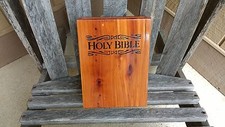 UAW United Auto Workers Holy Bible Rememberance Edition with Cedar Box USA Made