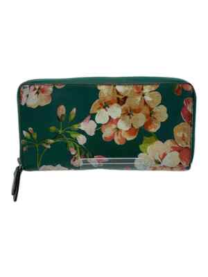 グッチ ブルームスGUCCI Blooms フローラル GG ロングウォレット Auth GUCCI Blue GG PVC Blooms Floral Printed Folio Wallet #59062