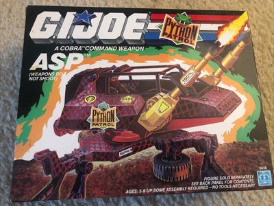 1989 Gi Joe Python Patrol ASP New In Box. Sealed Baggies RARE!