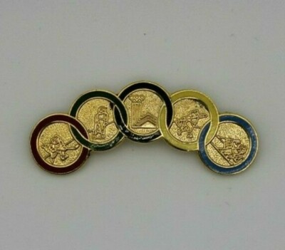 Pin's JO Lake Placid 1980 - Épingle Olympique Vintage USA - Jeux Olympiques D'hiver