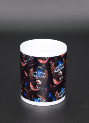 11 oz Let's Go Brandon American Eagle Ceramic Coffee Mug