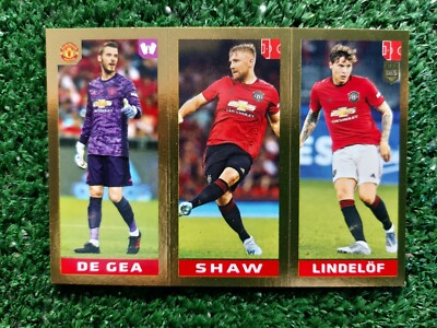 PANINI FIFA 365 2020 MANCHESTER UNITED 62 GEA SHAW LINDELOF RED FIGURE  